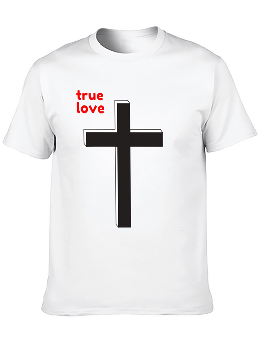 True Love Cross Graphic Tee - Christian Inspired T-Shirt
