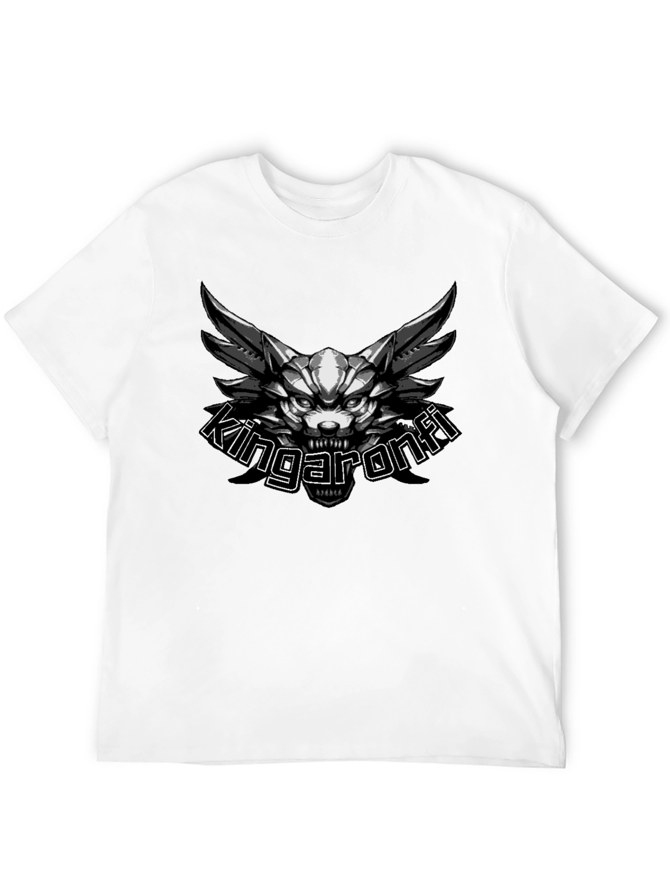 Kingaronfi Graphic Print Black T-Shirt