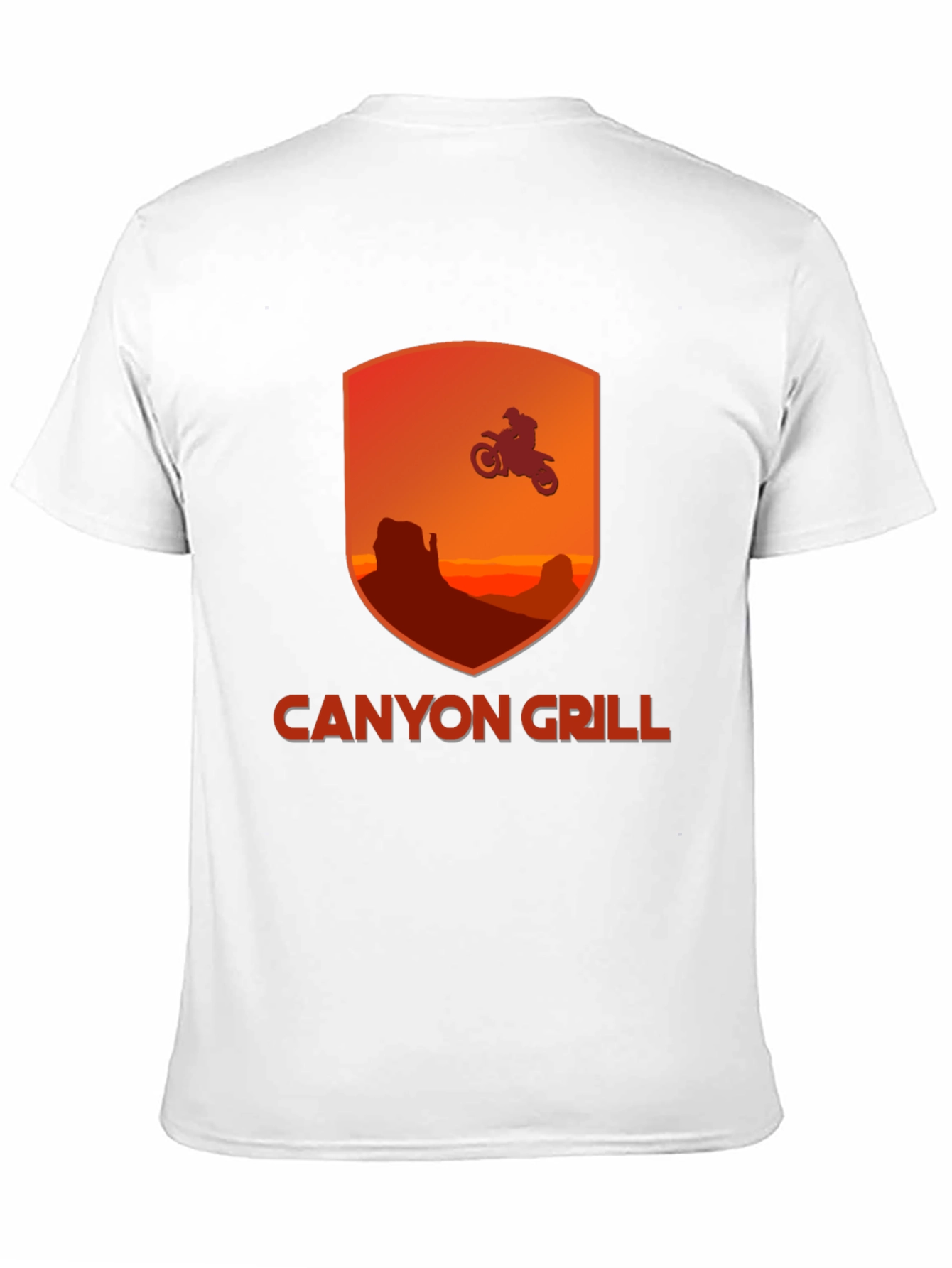 Canyon Grill T-Shirt - Motorcycle Rider Graphic Tee