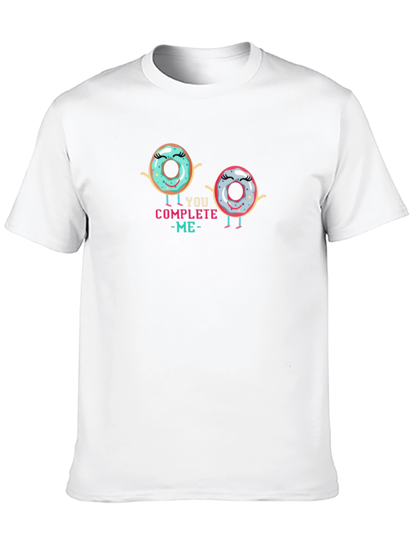 You Complete Me Donut Graphic Tee - Black T-Shirt