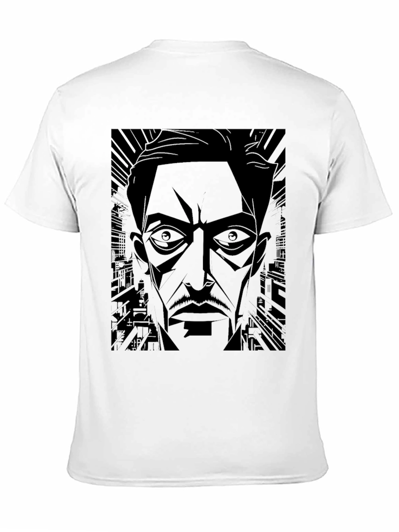 Noir Cityscape Graphic T-Shirt - Mens Black Tee