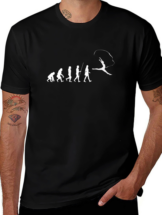 Evolution of Gymnastics Black T-Shirt