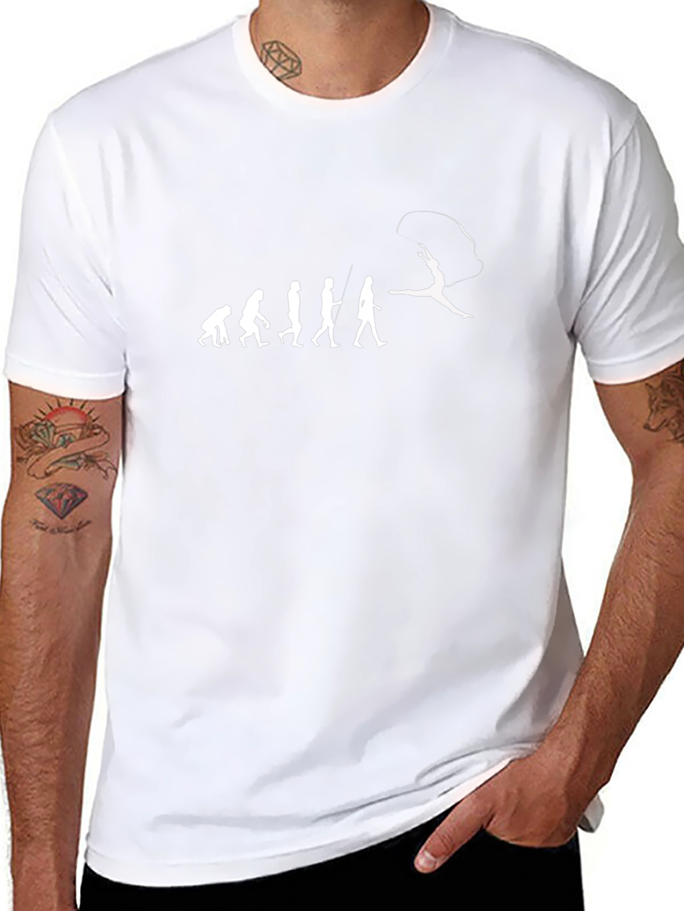 Evolution of Gymnastics Black T-Shirt