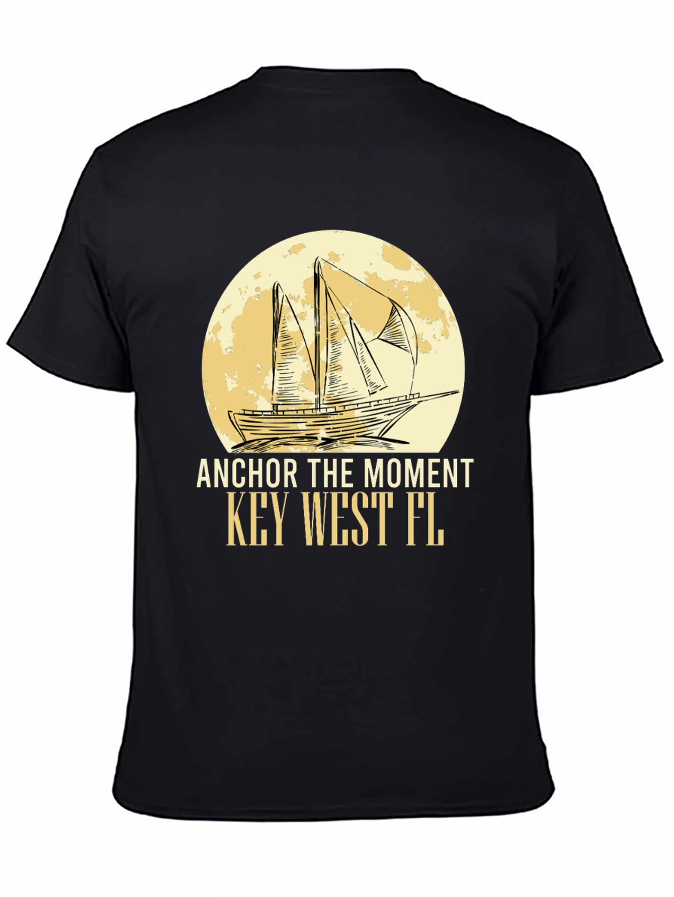 Anchor the Moment Key West FL Black T-Shirt