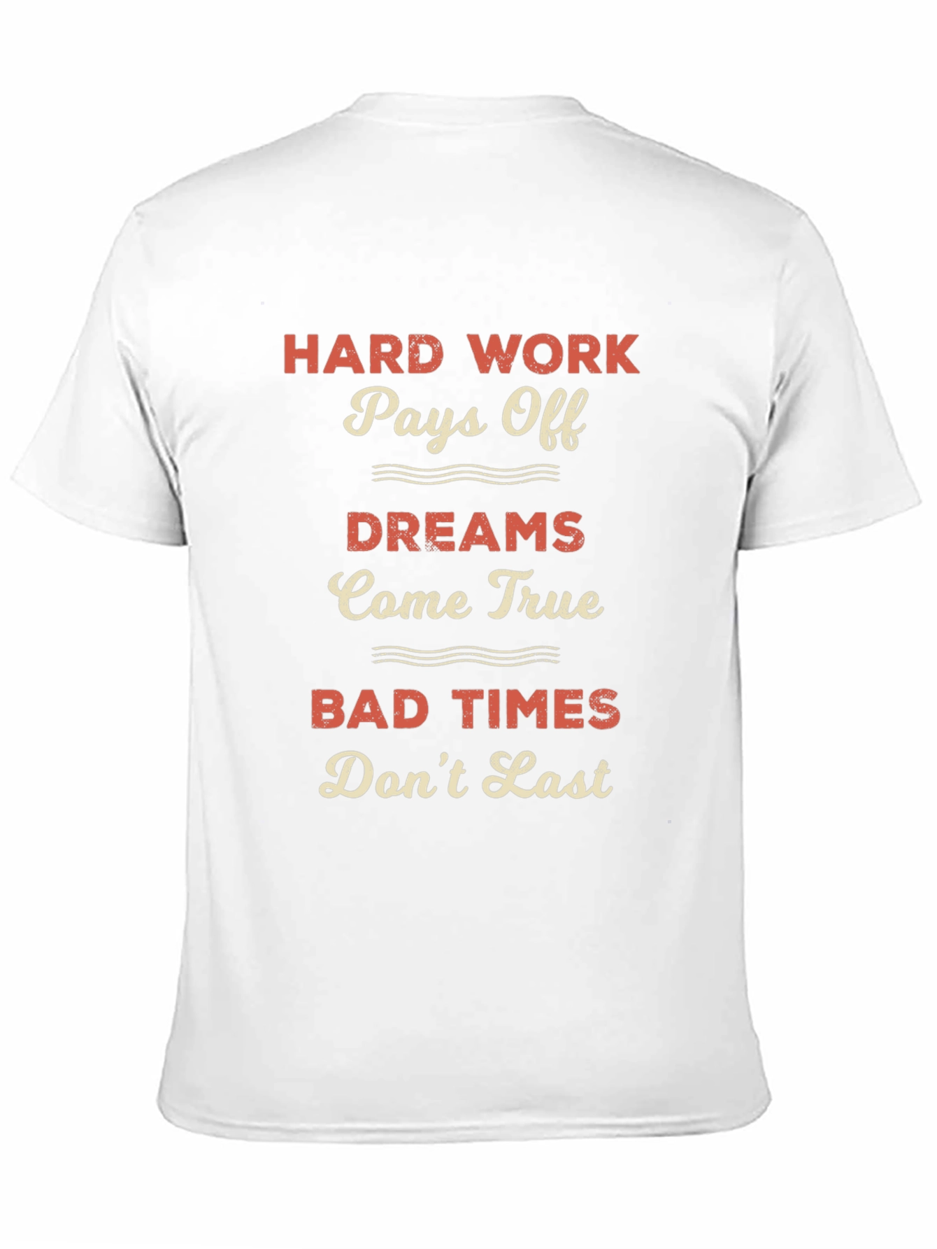 Motivational Hard Work Pays Off Graphic Tee