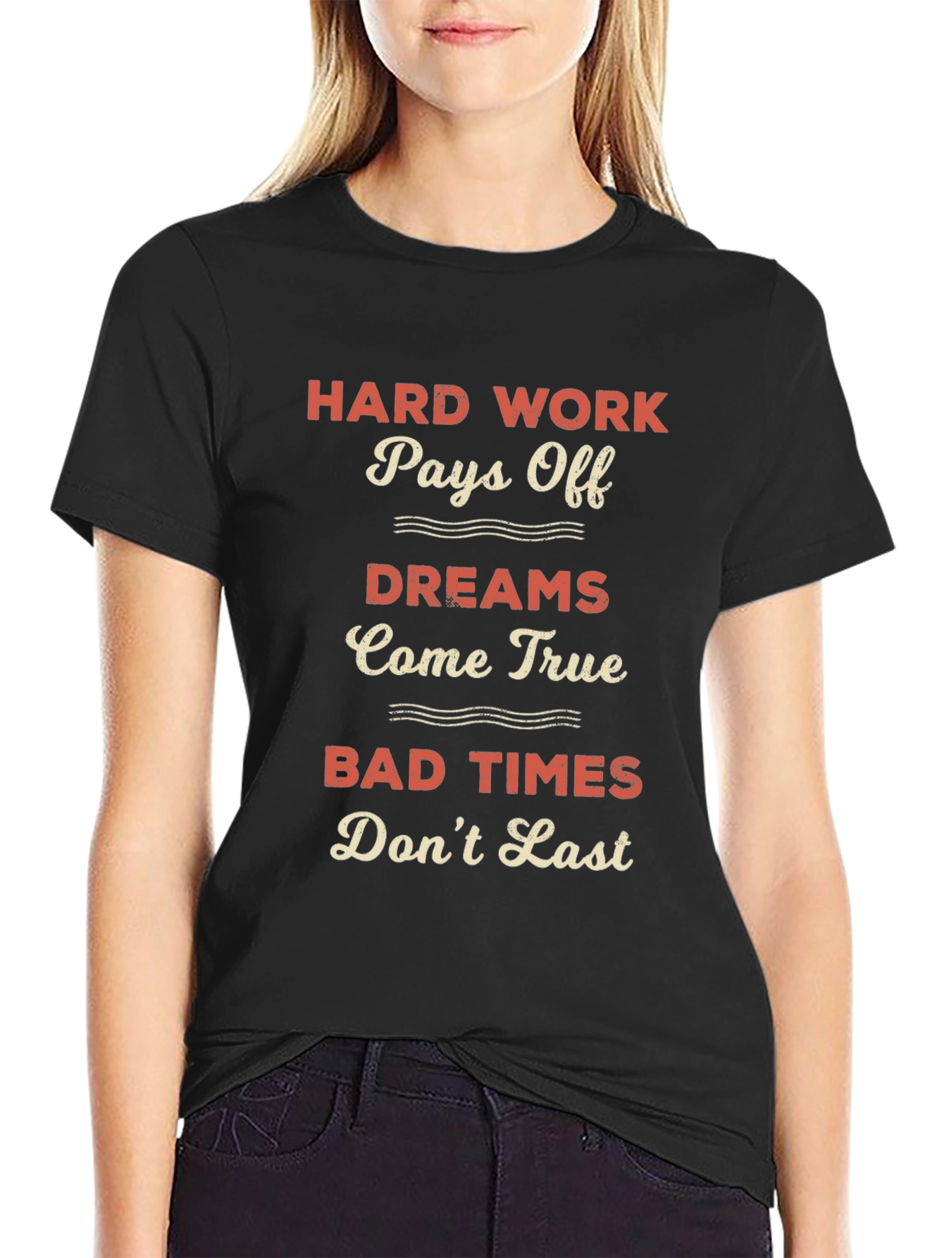 Motivational Hard Work Pays Off Graphic Tee