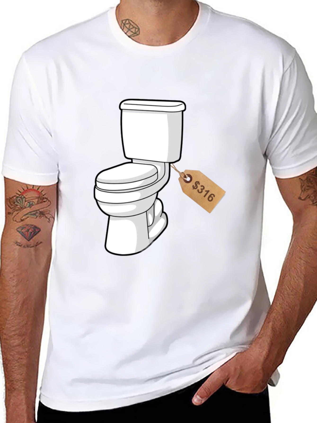 Toilet Humor T-Shirt: Priced to Sell