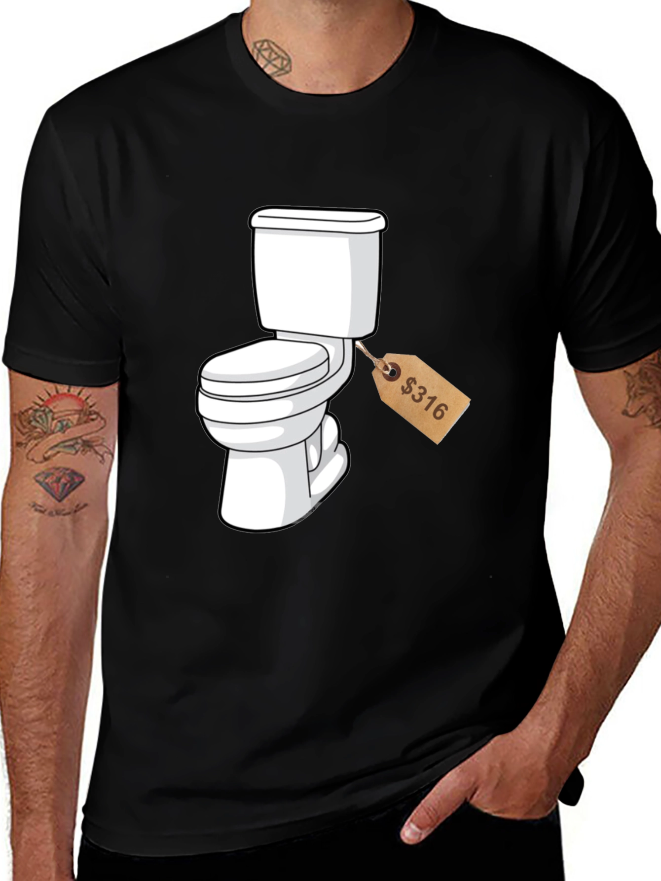Toilet Humor T-Shirt: Priced to Sell
