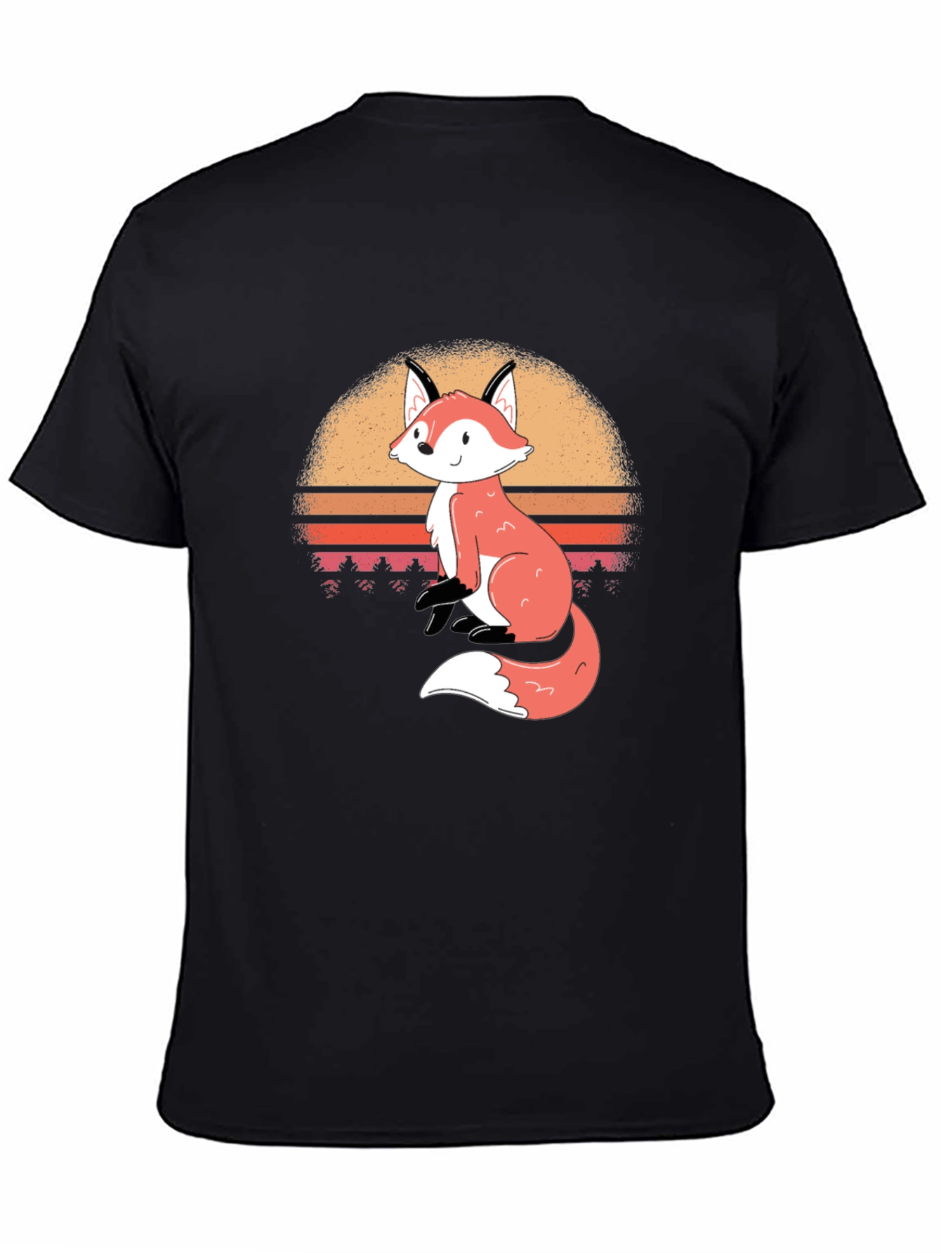 Fox Sunset Graphic T-Shirt - Stylish Casual Wear