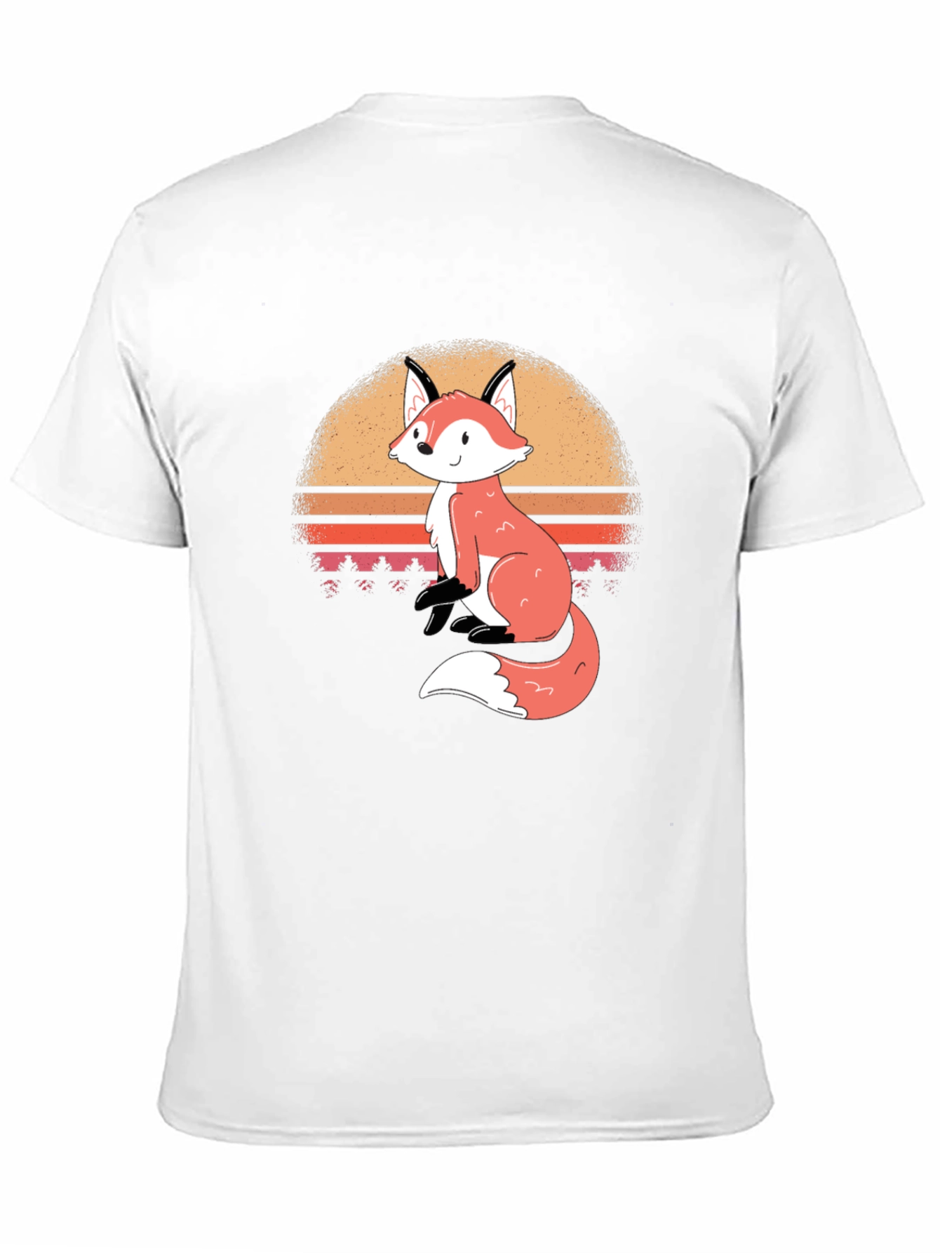 Fox Sunset Graphic T-Shirt - Stylish Casual Wear