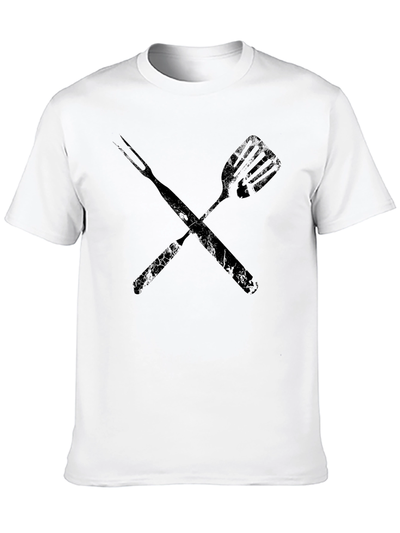 Grill Master T-Shirt - Crossed Spatula and Fork