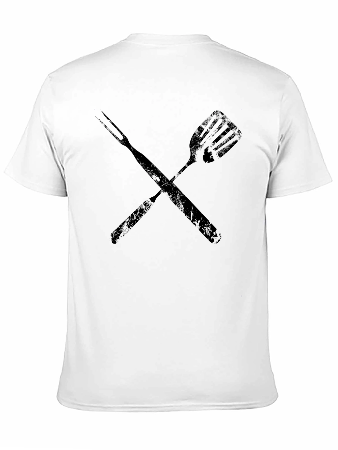 Grill Master T-Shirt - Crossed Spatula and Fork