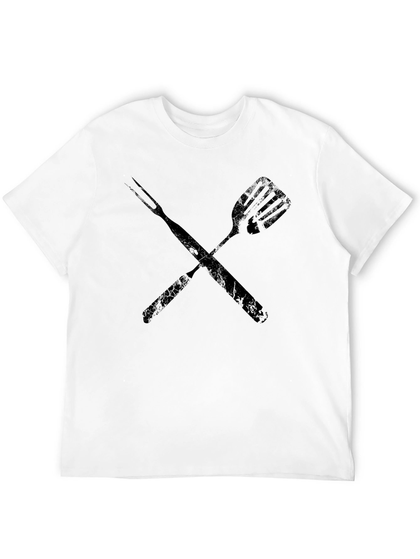 Grill Master T-Shirt - Crossed Spatula and Fork