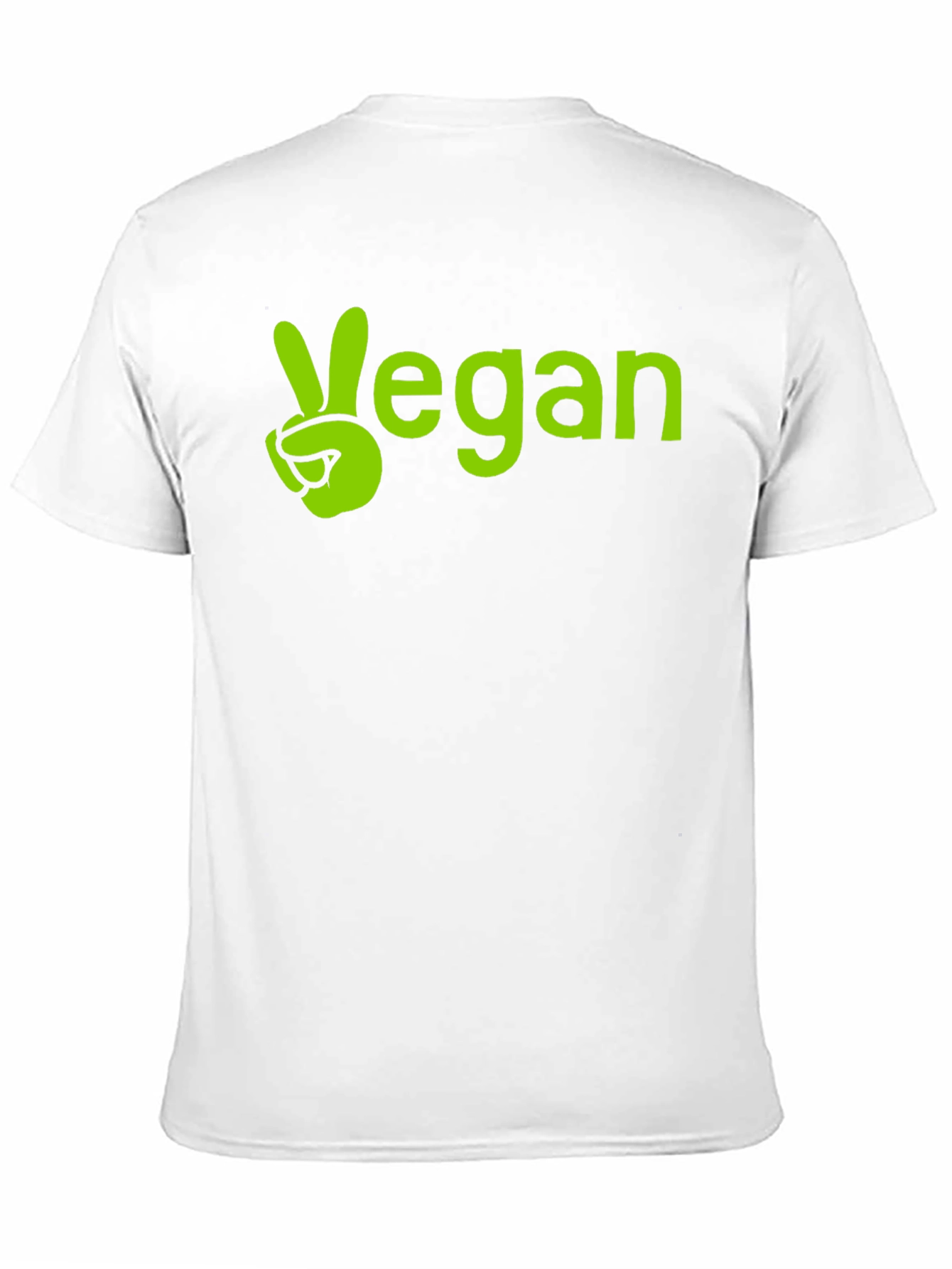 Vegan Peace Sign Graphic Tee - Unisex Black T-Shirt
