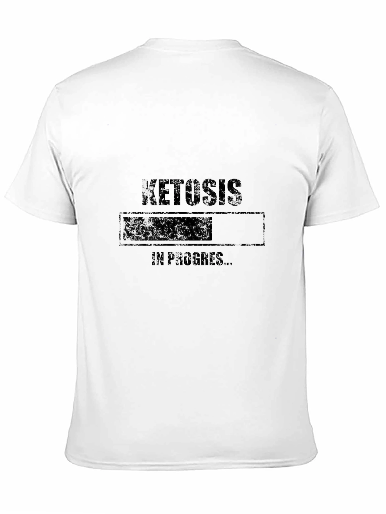 Ketosis In Progress T-Shirt - Black Crew Neck Tee