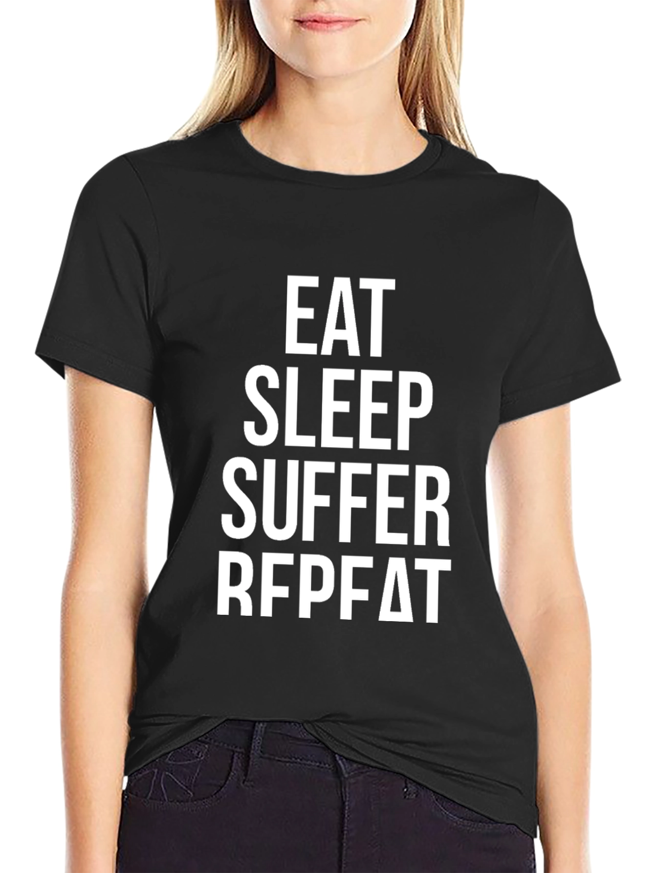 Eat Sleep Suffer Repeat Funny T-Shirt