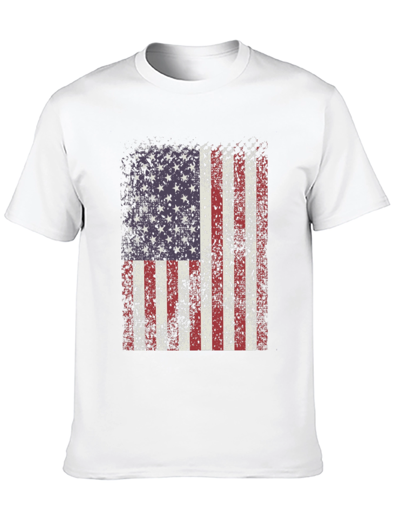 Distressed American Flag Graphic T-Shirt