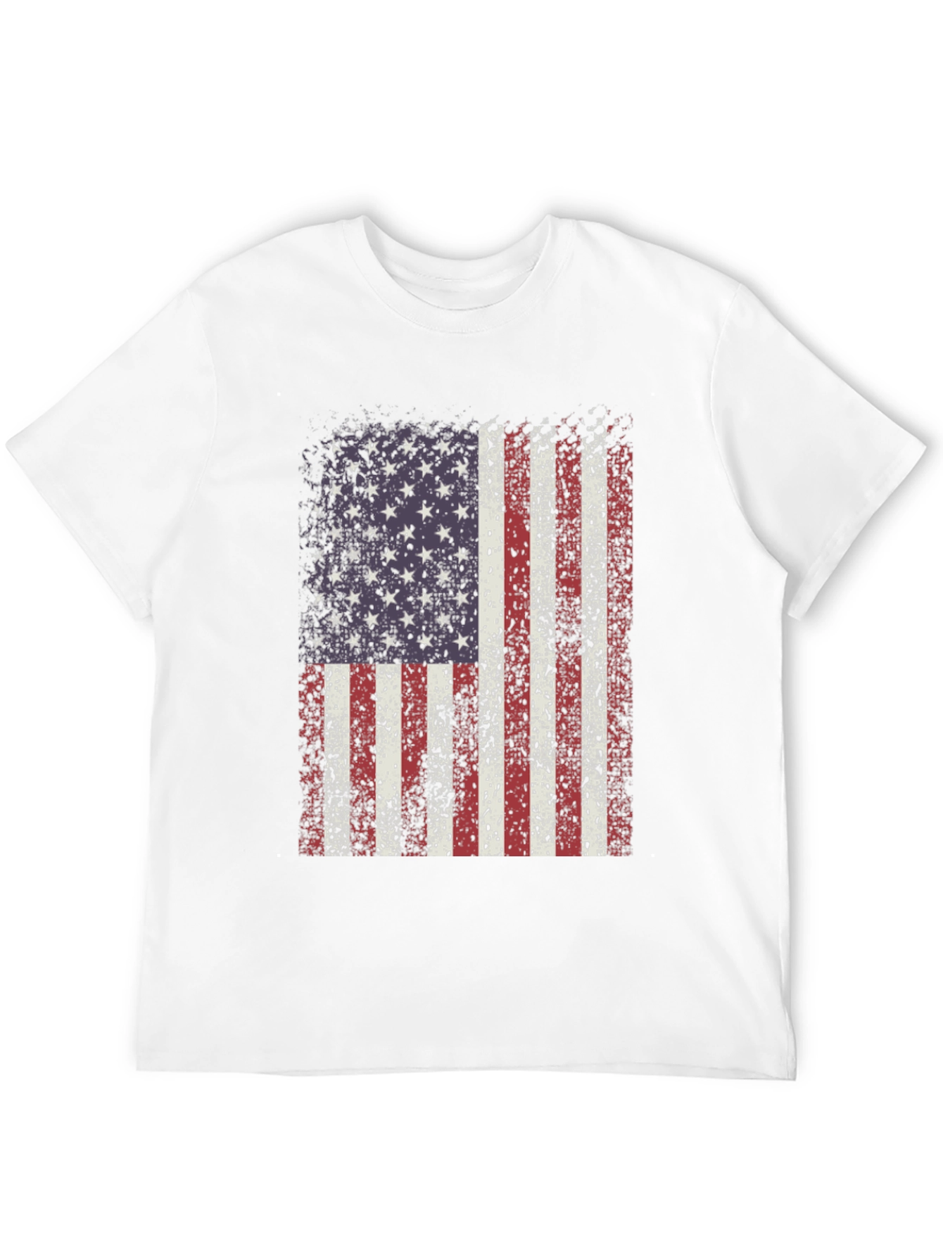Distressed American Flag Graphic T-Shirt