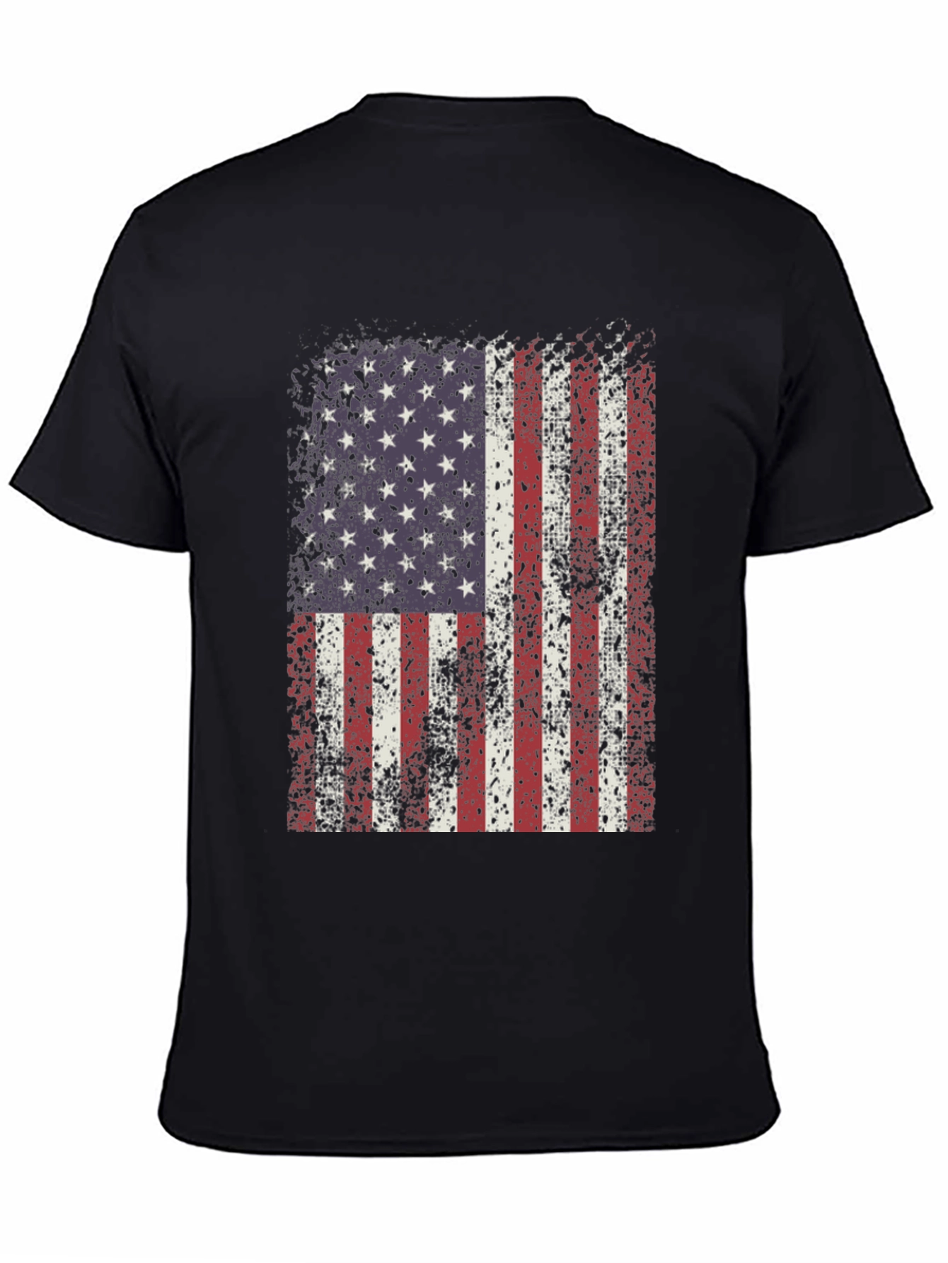 Distressed American Flag Graphic T-Shirt