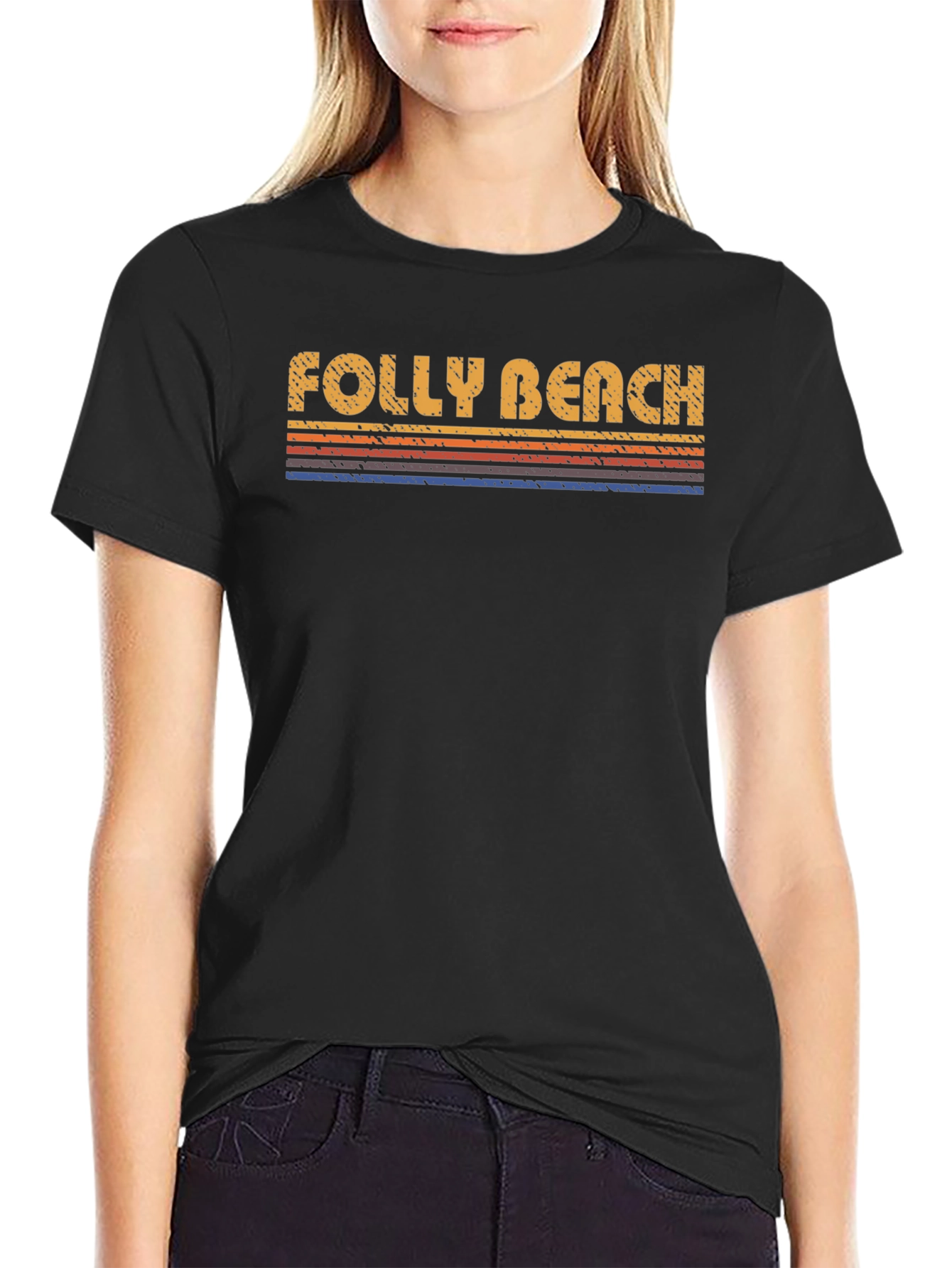 Folly Beach Retro T-Shirt
