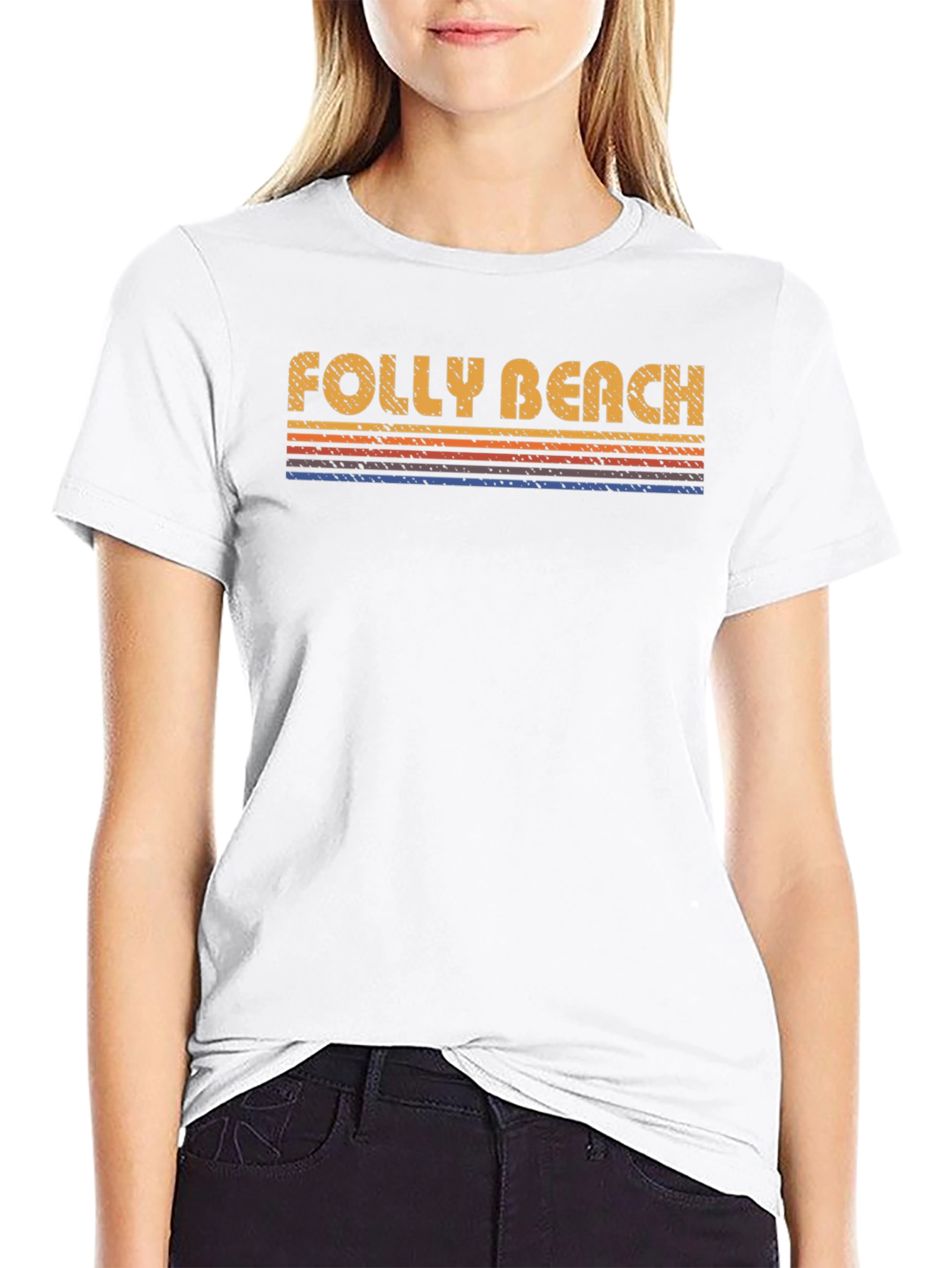 Folly Beach Retro T-Shirt