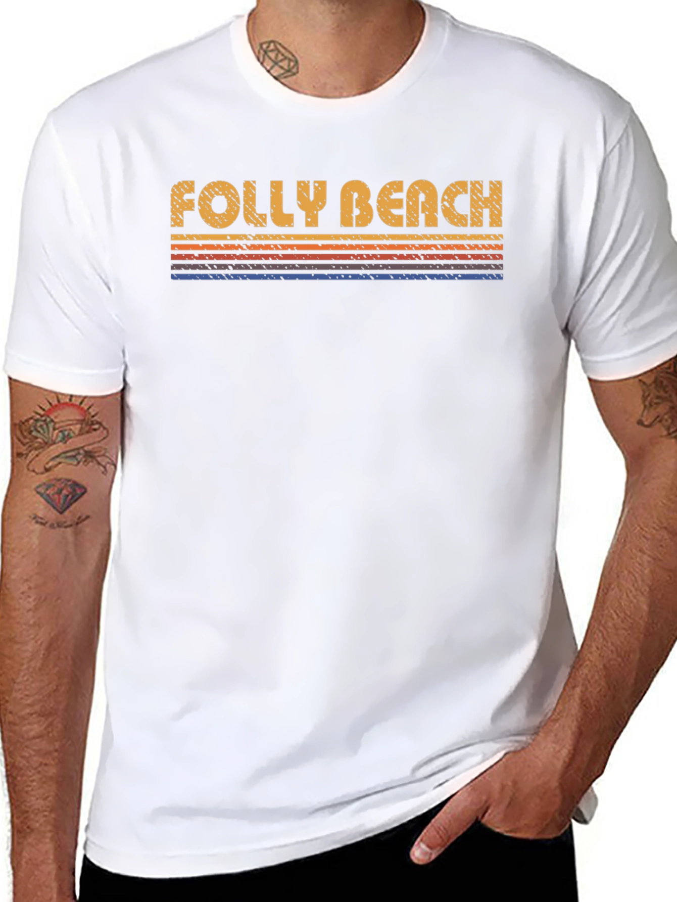 Folly Beach Retro T-Shirt