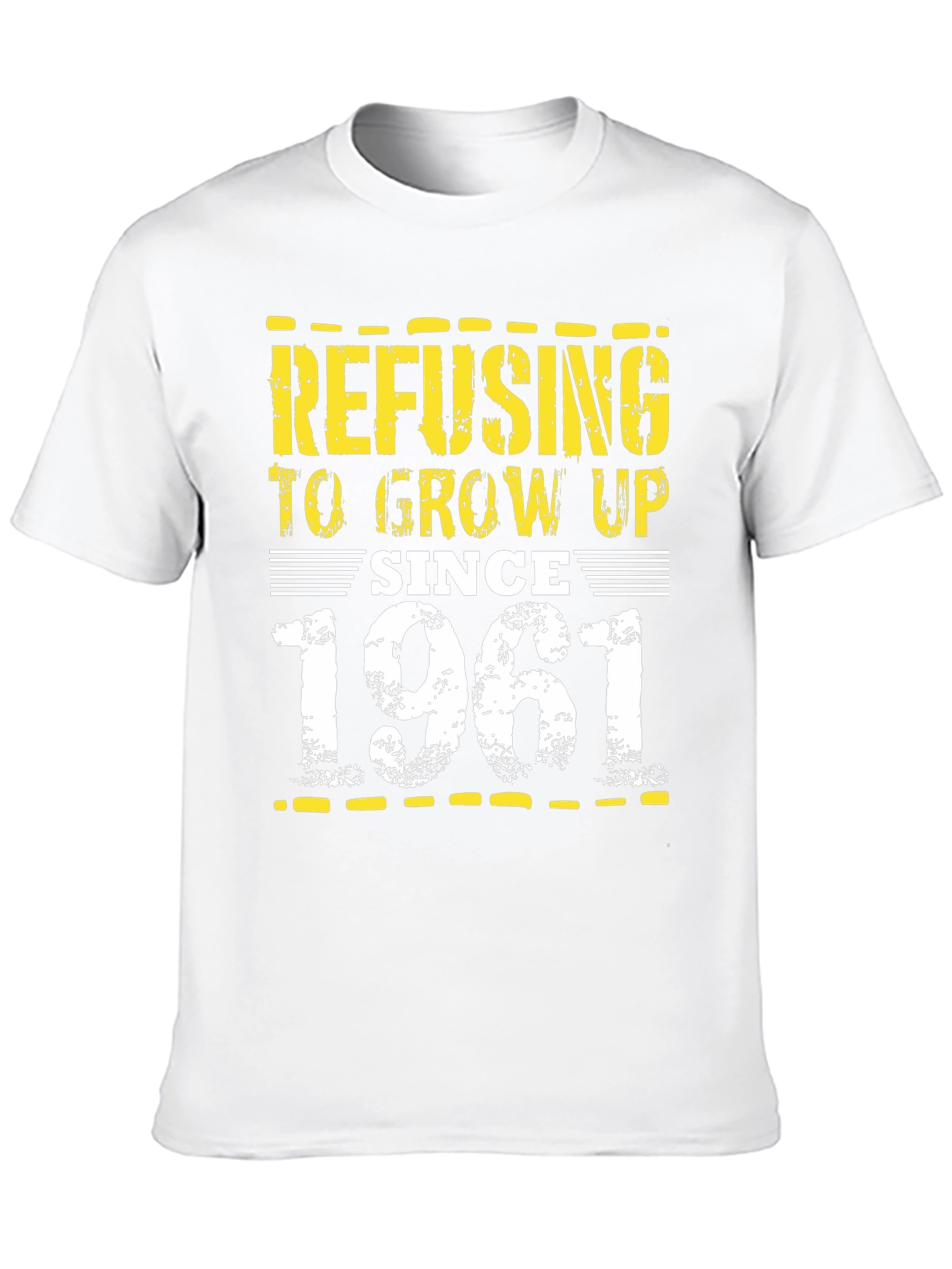 Refusing to Grow Up Since 1961 Black T-Shirt