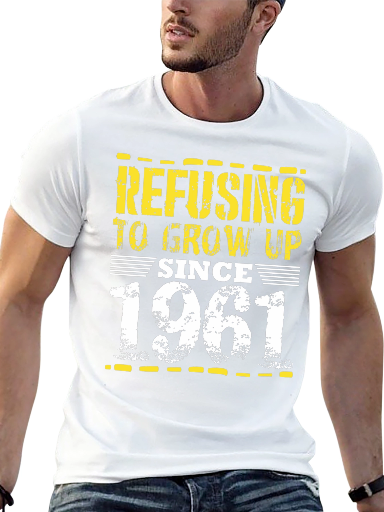 Refusing to Grow Up Since 1961 Black T-Shirt