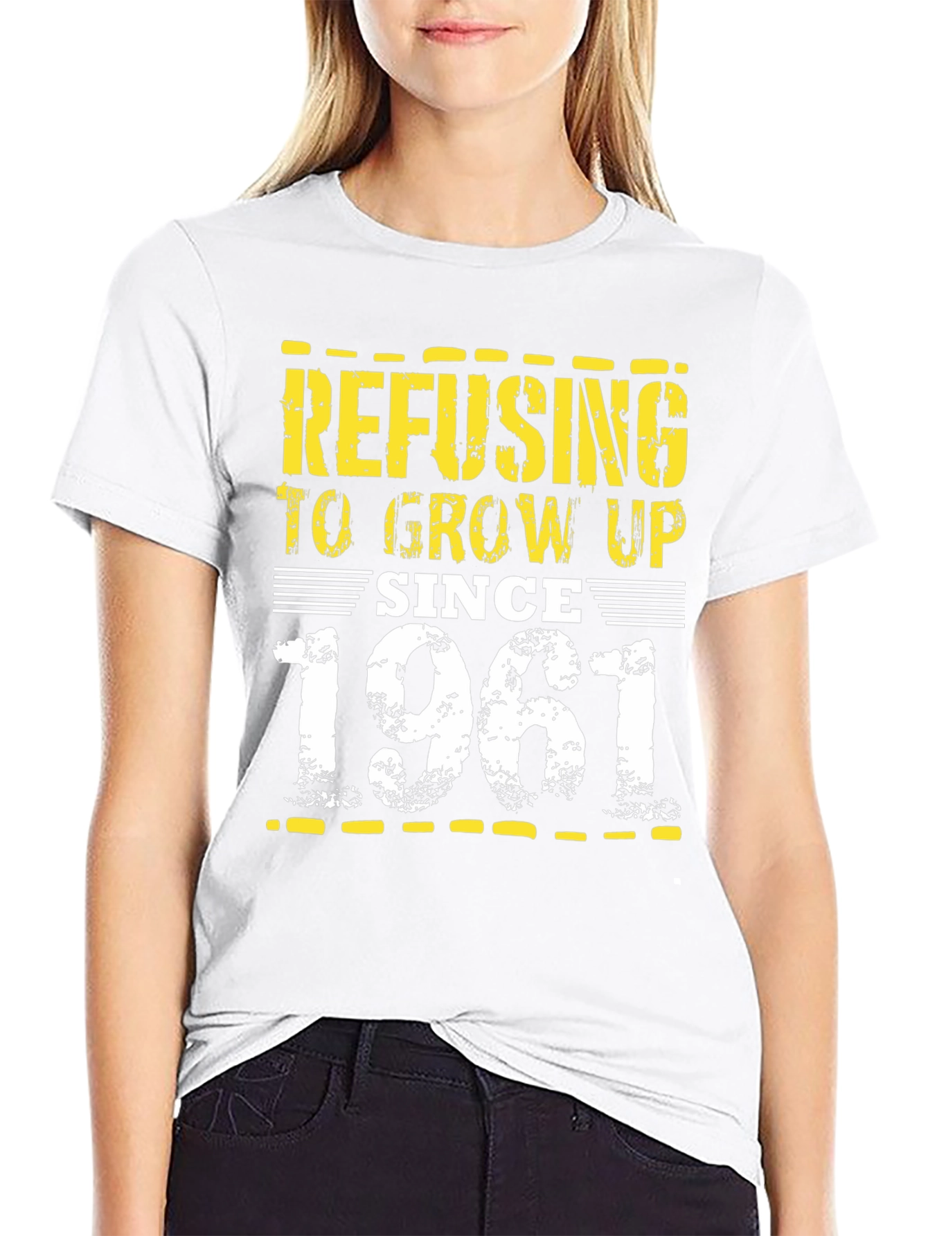 Refusing to Grow Up Since 1961 Black T-Shirt