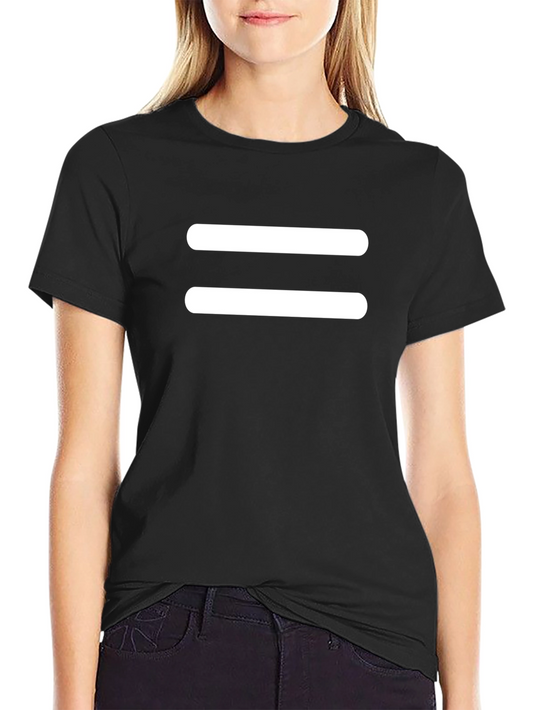 Equal Sign T-Shirt - Black Cotton Tee