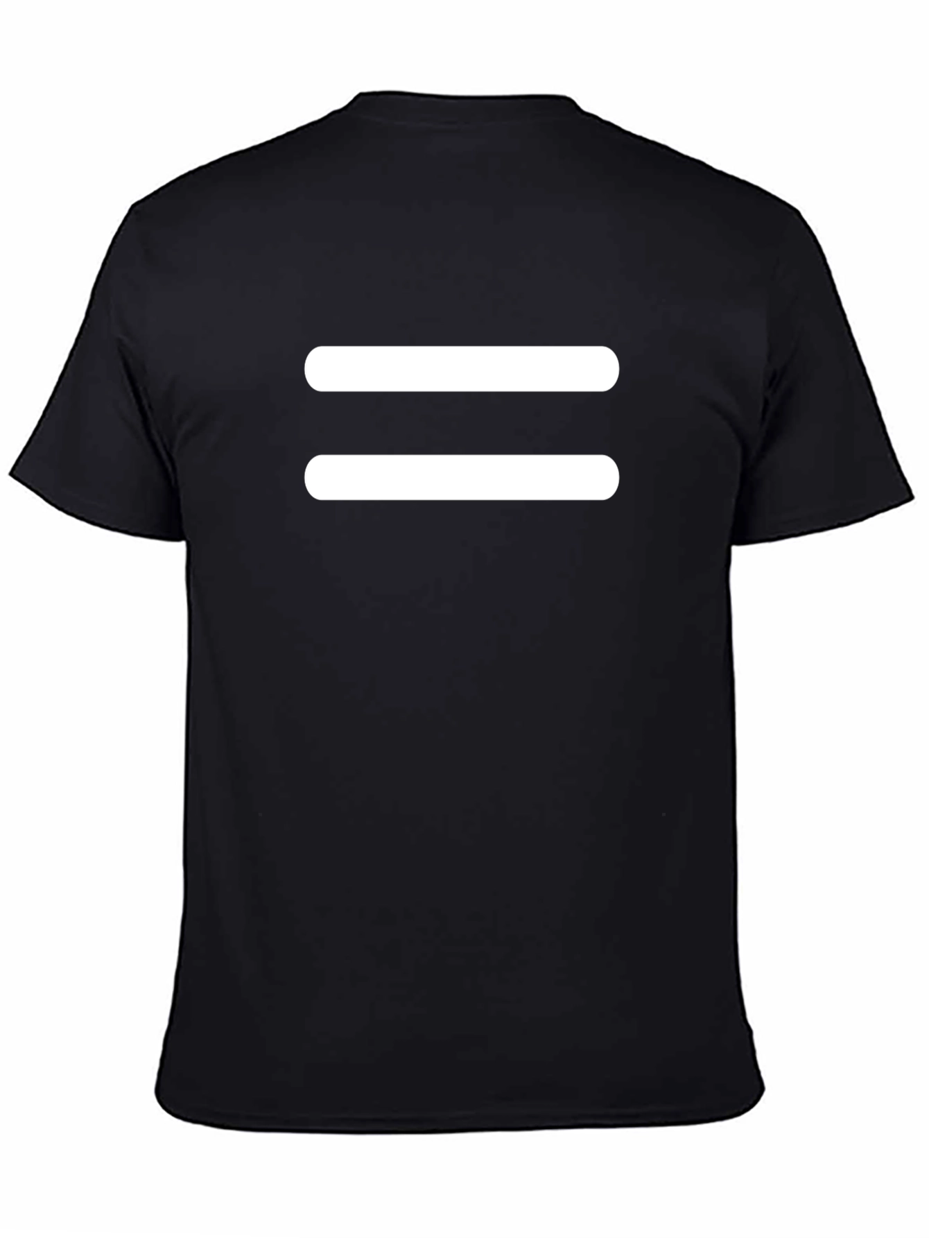 Equal Sign T-Shirt - Black Cotton Tee