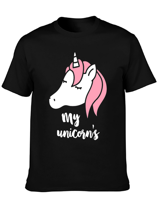 My Unicorns T-Shirt | Black Tee
