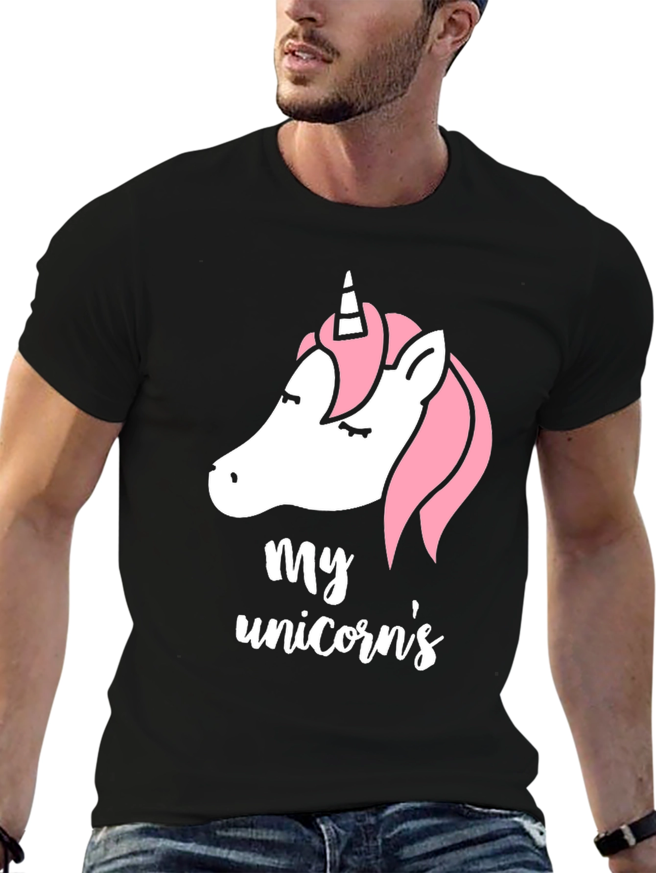 My Unicorns T-Shirt | Black Tee