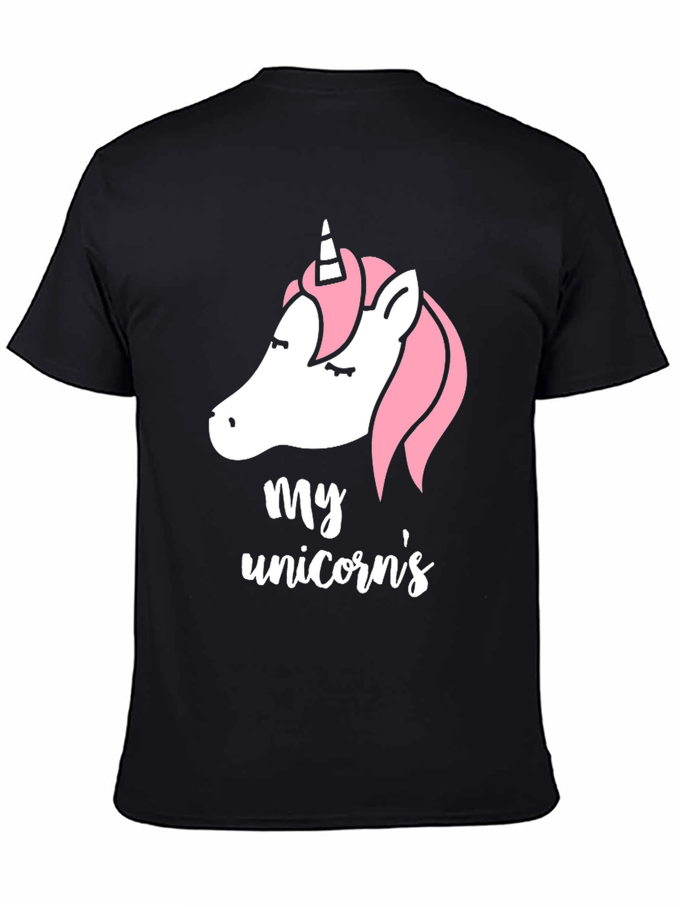 My Unicorns T-Shirt | Black Tee
