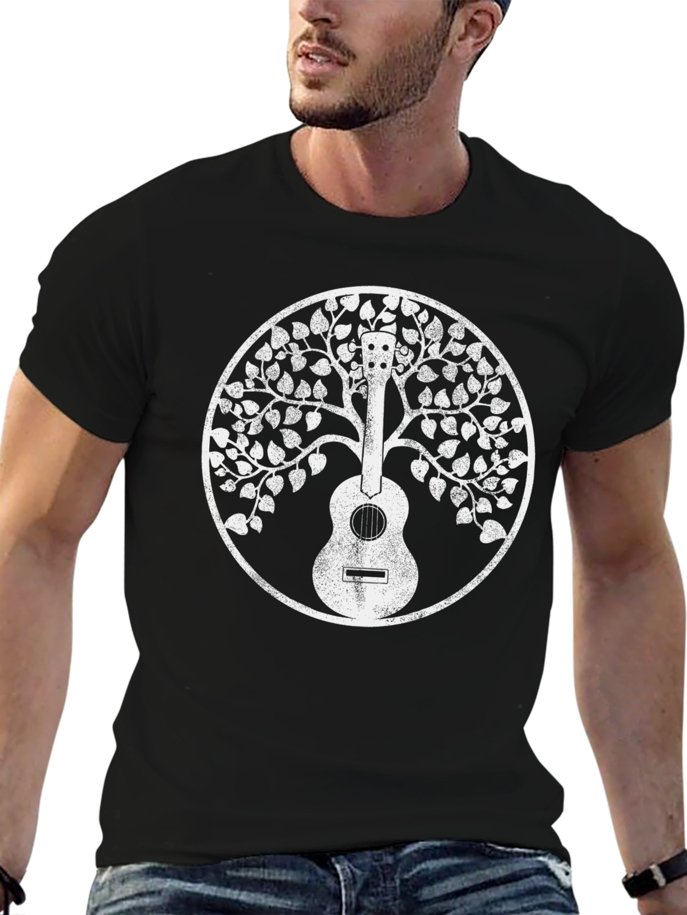 Guitar Tree Graphic Tee - Black