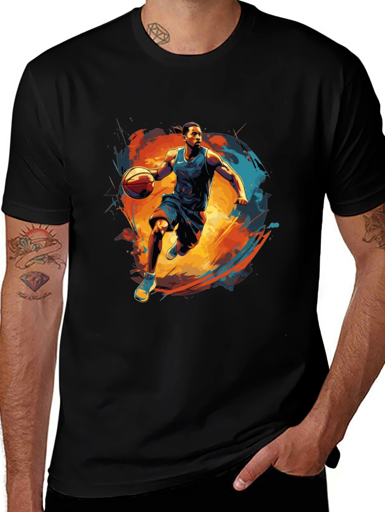 Basketball Player Graphic Tee