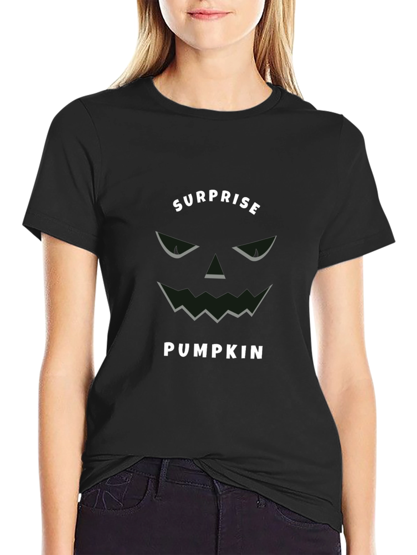 Surprise Pumpkin Halloween T-Shirt -  Unique Spooky Tee