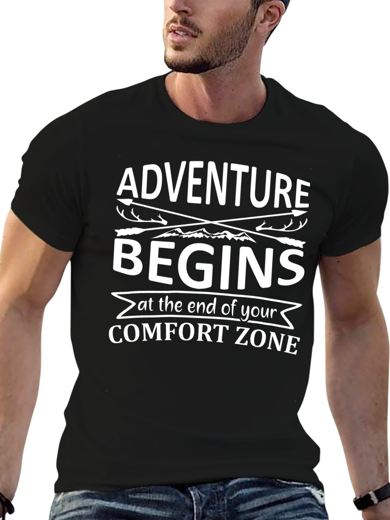 Adventure Begins Comfort Zone T-Shirt