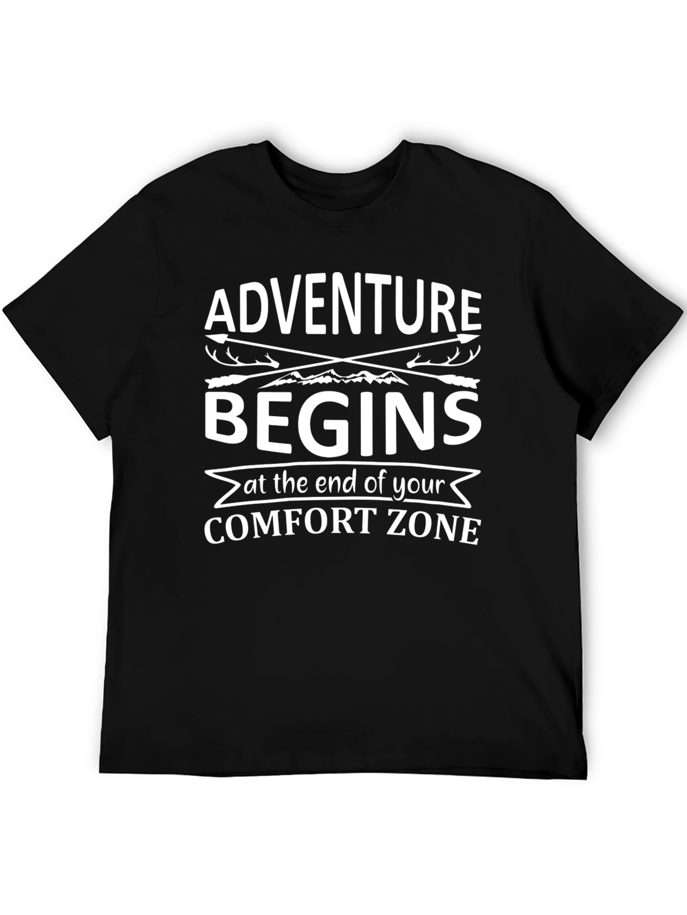 Adventure Begins Comfort Zone T-Shirt