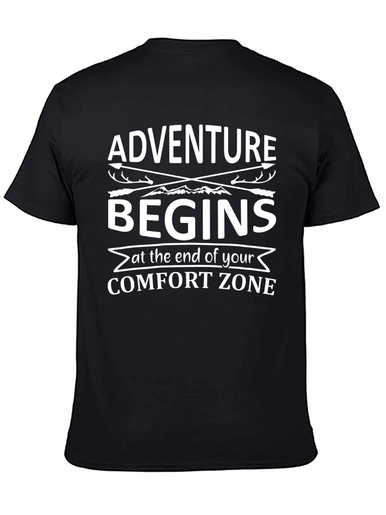 Adventure Begins Comfort Zone T-Shirt