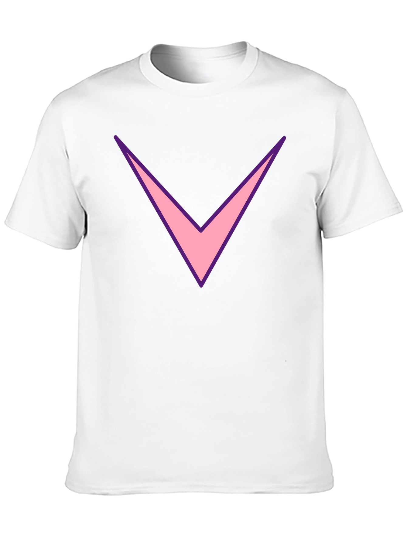Black T-Shirt with Pink and Purple Chevron