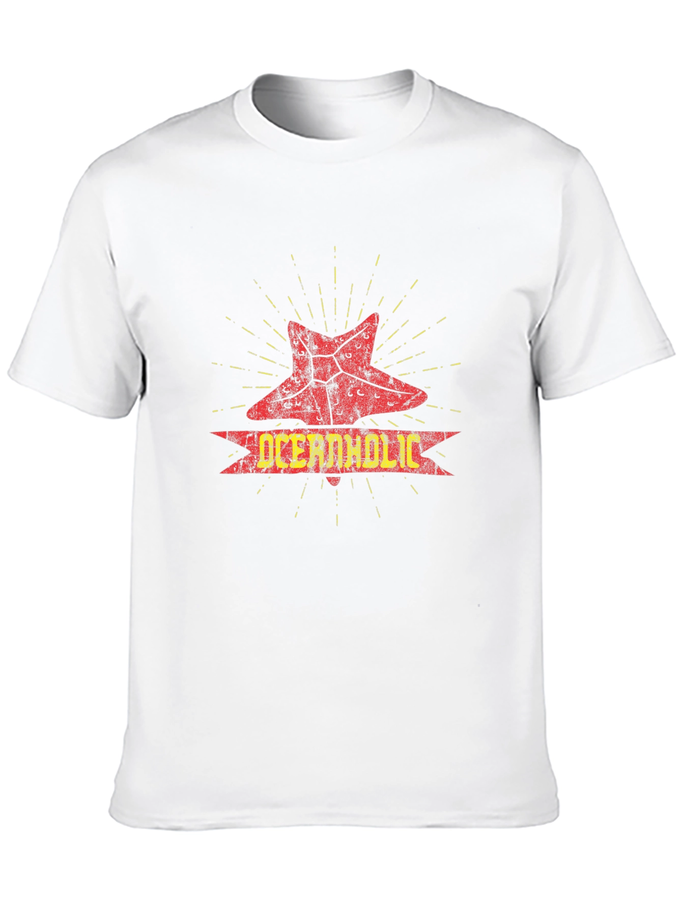 Oceanaholic Starfish Graphic Black T-Shirt