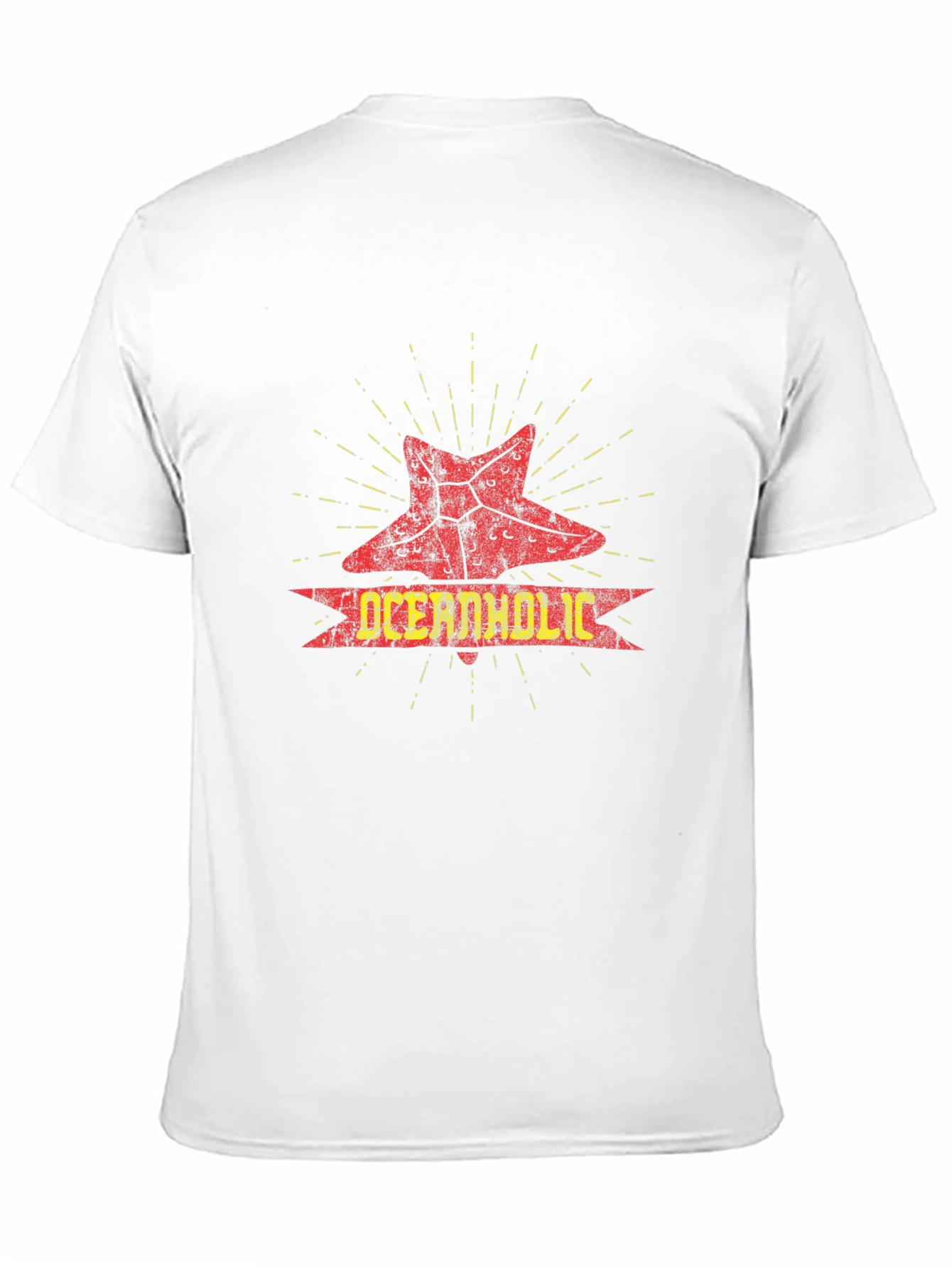 Oceanaholic Starfish Graphic Black T-Shirt