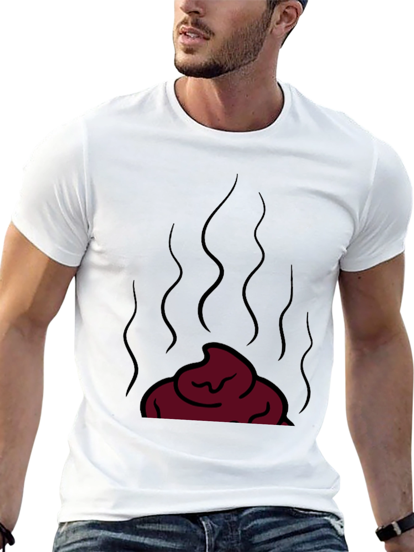 Novelty Poop Emoji T-Shirt