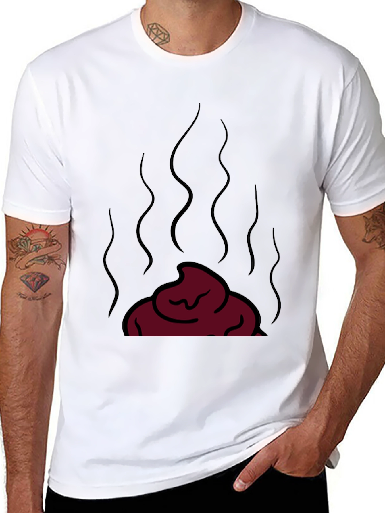 Novelty Poop Emoji T-Shirt