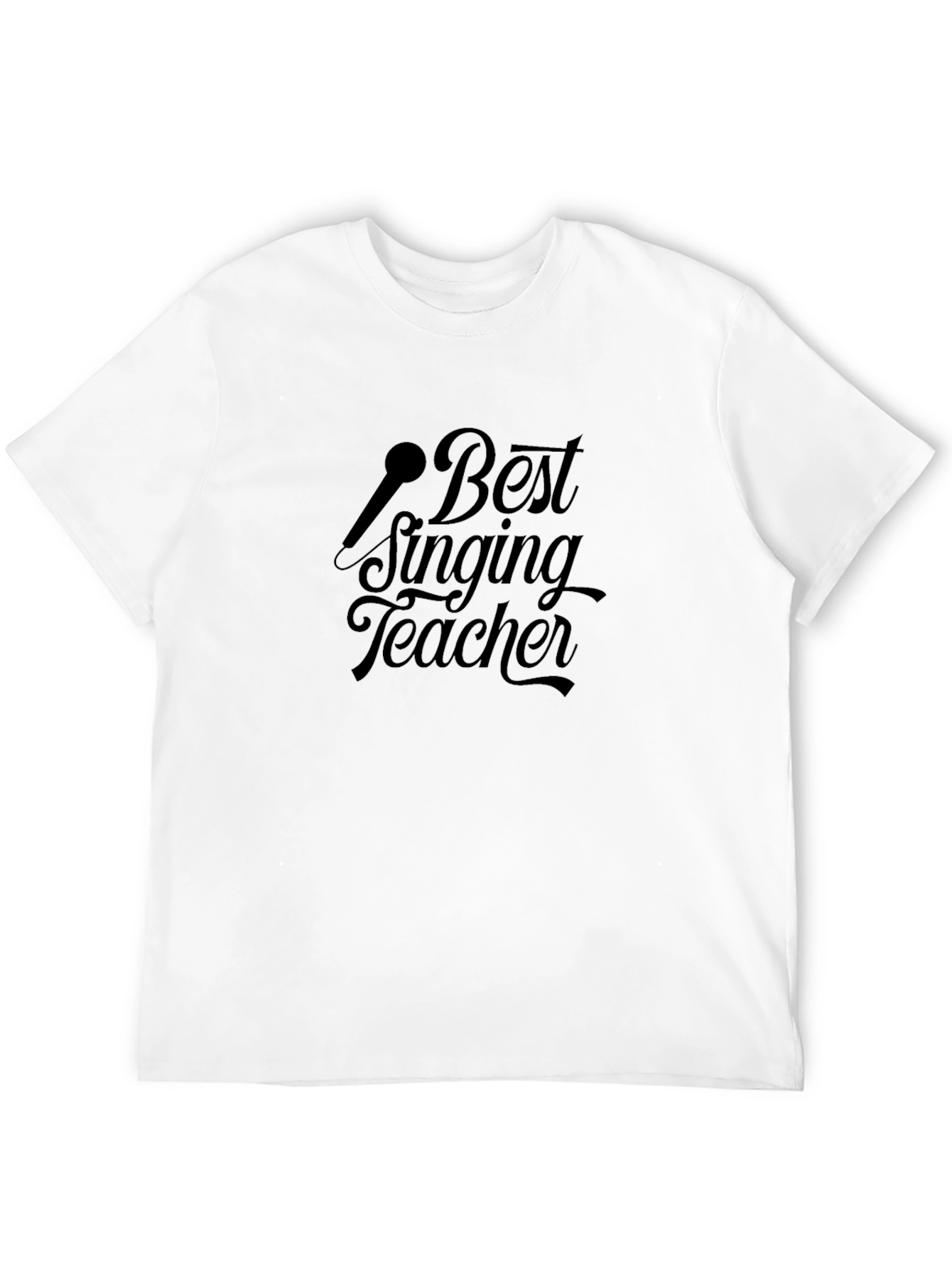 Best Singing Teacher Black T-Shirt
