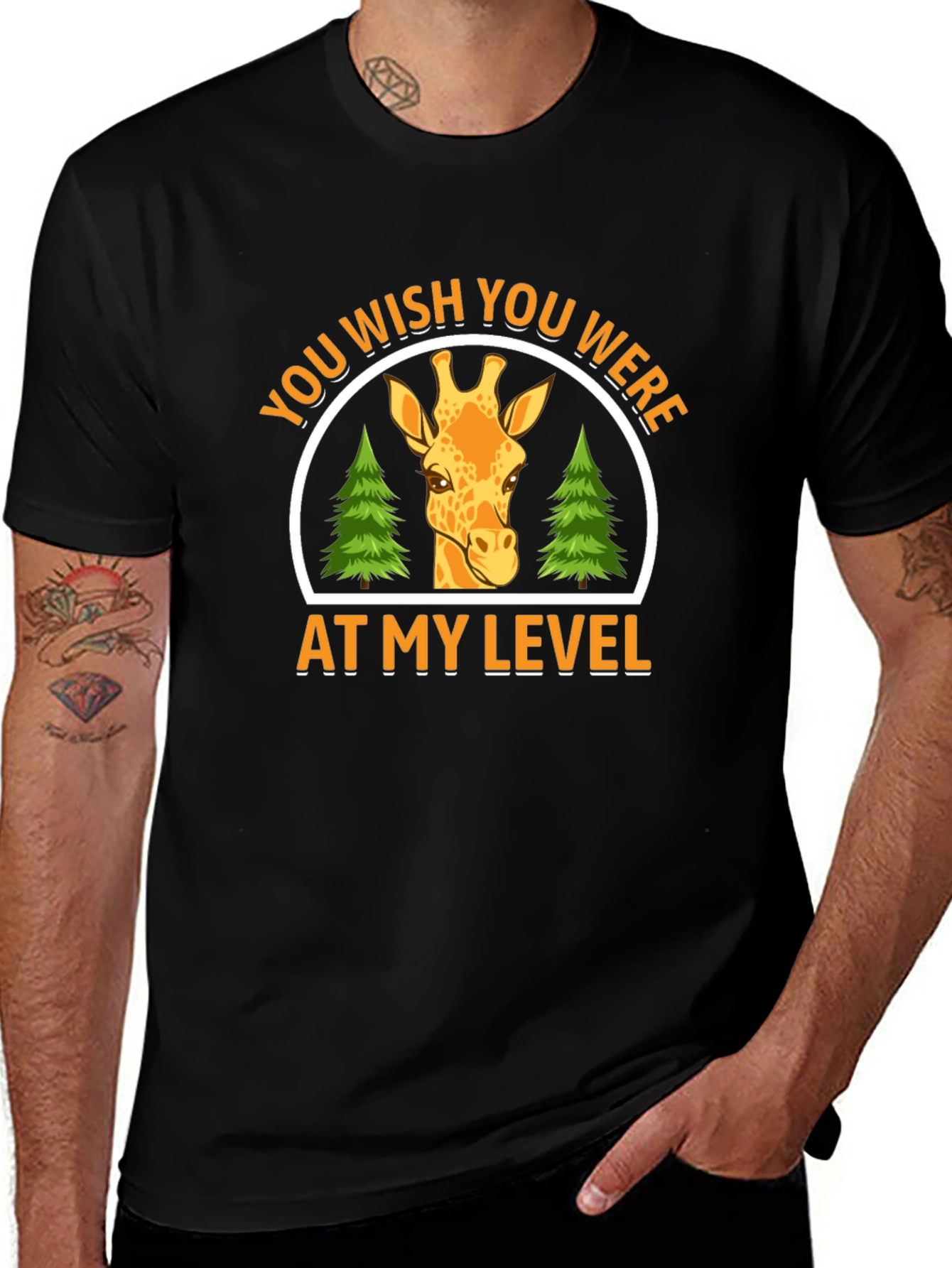 Giraffe At My Level Graphic Tee