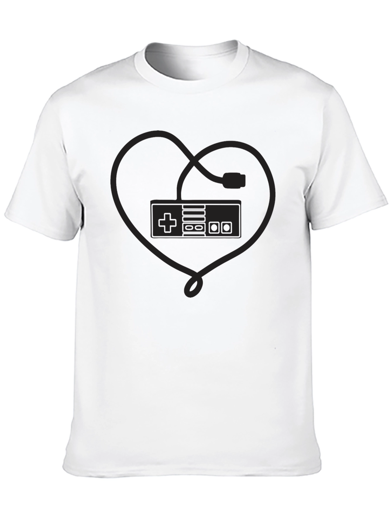 Retro Gaming Heartbeat T-Shirt - Classic Console Love
