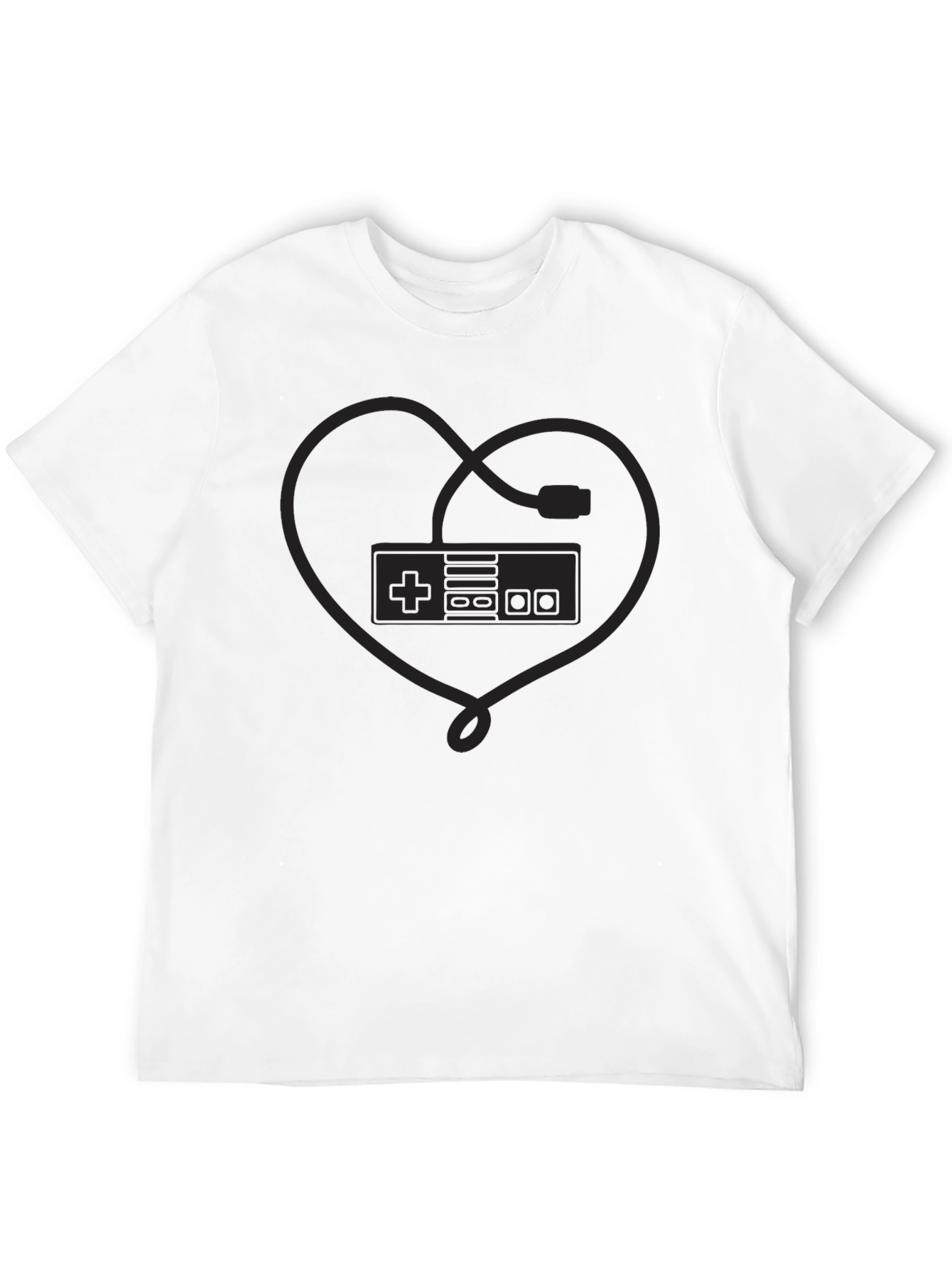 Retro Gaming Heartbeat T-Shirt - Classic Console Love