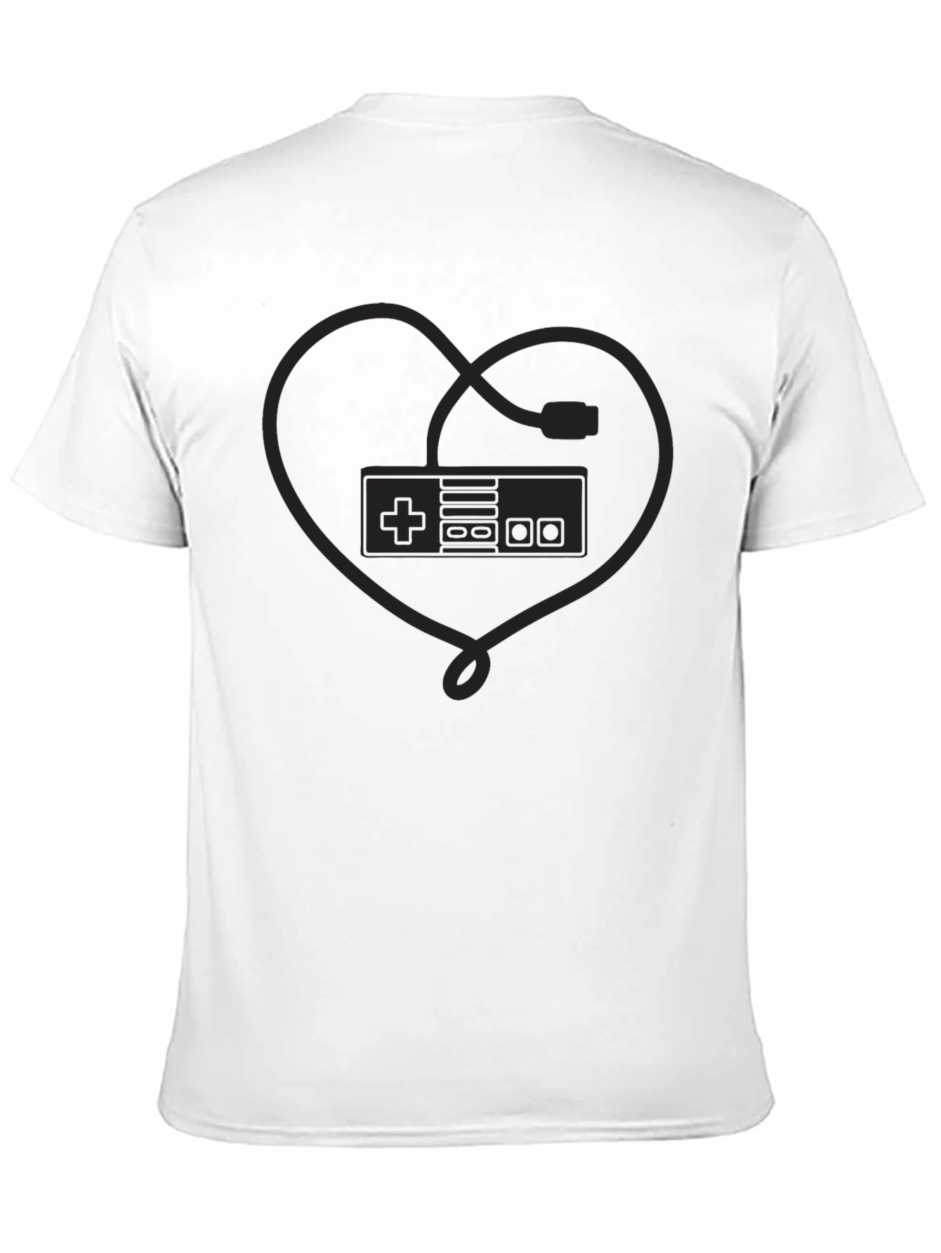 Retro Gaming Heartbeat T-Shirt - Classic Console Love
